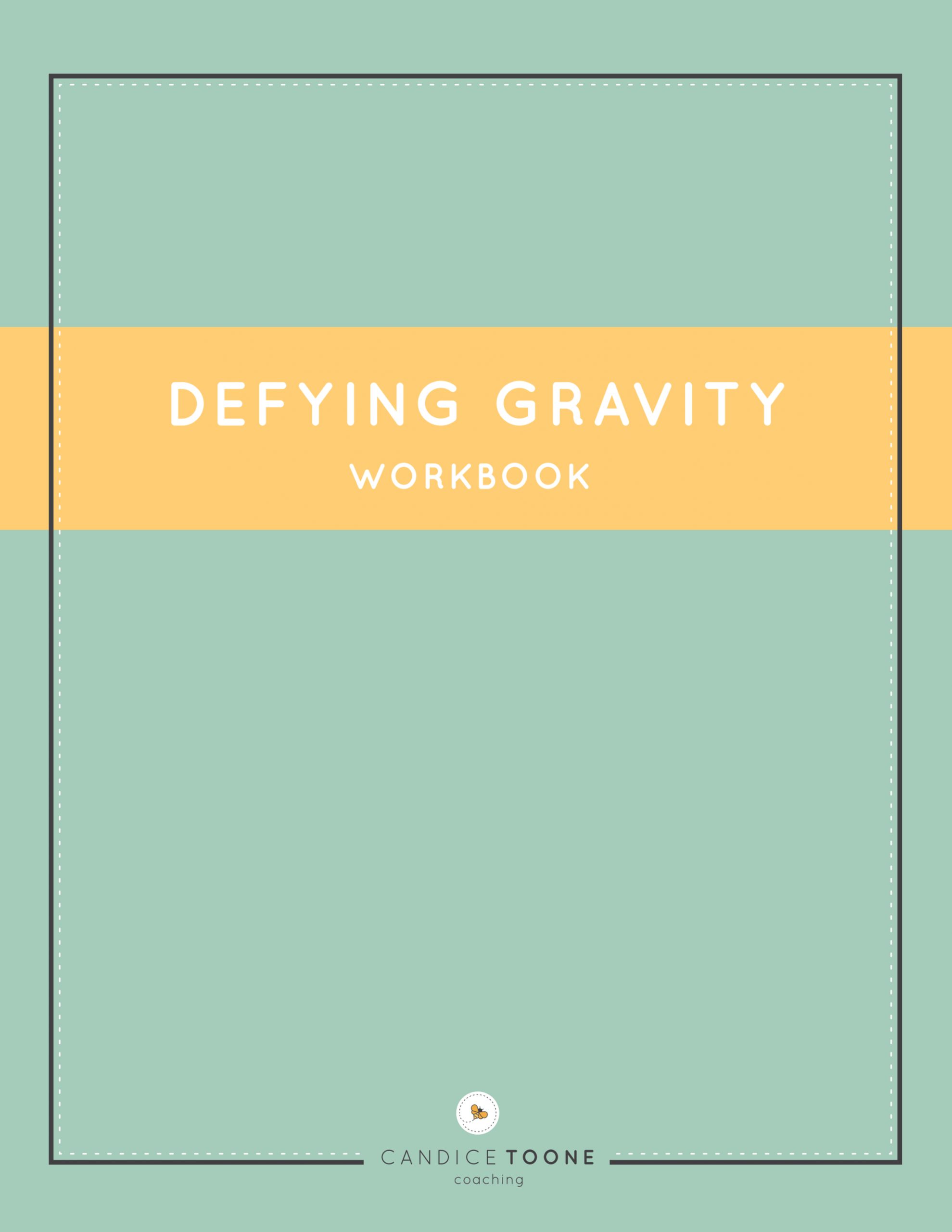 Defying gravity workbook cover